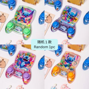 Mesin Air Ring Toss 套圈圈水机游戏机 Water Ring Toss Game Toy 卡皮巴拉史迪奇经典按压益智游戏 Stitich Handheld Water Game
