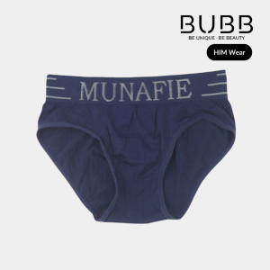 MUNAFIE Men Cotton 100% Seamless Briefs Mid High Waist Underwear Breathable Comfortable Durable Soft Stylish Design Daily Wear Multiple Sizes Colors