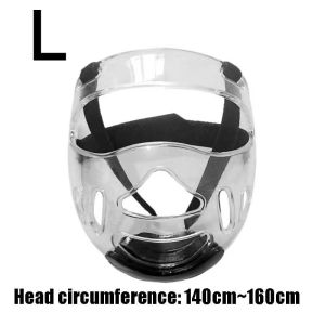 S/L Face Shield Taekwondo Transparan Pelindung Muka Taekwondo Karate Sanda ABS Transparan