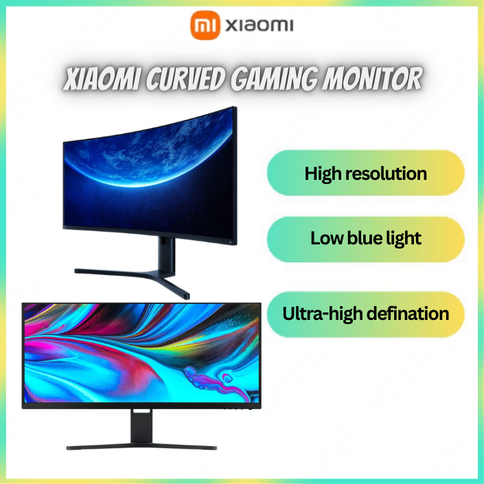 “Local Seller " Xiaomi Mi Curved Display Gaming Monitor 34-Inch 21:9 ...
