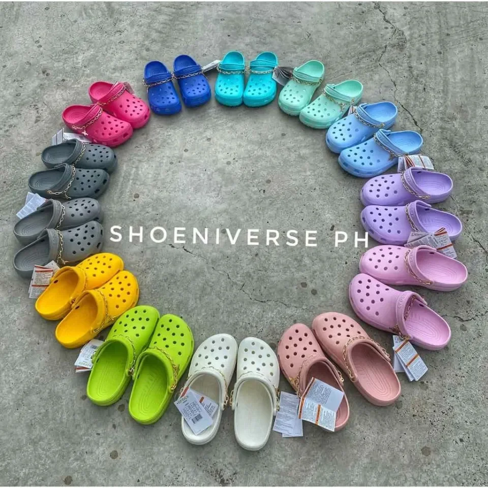 Pastel store colored crocs