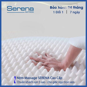 Nệm cao su thiên nhiên SERENA chính hãng premium nệm dày nằm ngủ ngon