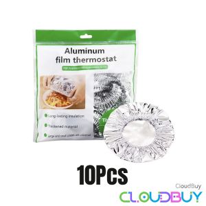 C.B. 10/30/50Pcs Aluminum Foil Film Food Cover Thermal Insulation Films Food Insulation Cover