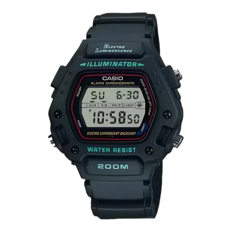 CASIO DW-290 illuminator デジタル腕時計 200M防水 WatchClubOnline] DW-290-1V Casio General x Digital ft. Illuminator