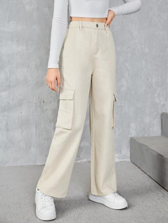 CELANA CARGO WANITA/UNISEX KOREAN STYLE BAHAN KATUN TWILL PREMIUM