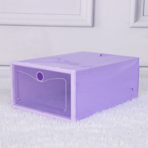 Large Size Stackable PP Plastic Shoes Drawer Storage Box Kotak Kasut Plastik PP Boleh Ditindan 透明鞋盒pp收纳盒