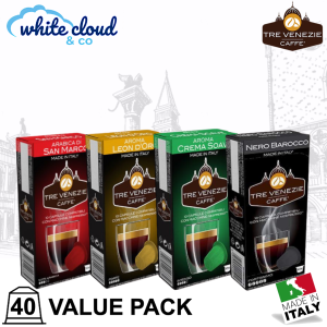 Caffe Tre Venezie Nespresso Compatible Capsules - VALUE PACK 40