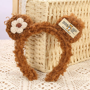 Murah Banget - Beruang Motif Hair Accessory / Bandana Aksesoris Rambut / Hairband Fashion Korean Style / Bando Telinga Beruang Bulu