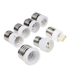 SWEET E27 Male to E14 B22 GU10 E40 Female Lamp Holder Converter Durable Multiple Models LED Light Bulb Adapter Indoor Lighting Heat-resistant Lamp Base LED Corn Bulb Light