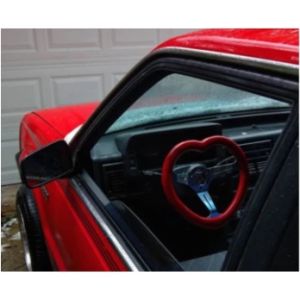 Custom Red Heart Steering Wheel ABS ColourSteering For Cars Wheel For Girls love