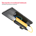 แบตสำรอง Power bank 5000mAh MOFIT MP05-C07 สายชาร์จType-Cในตัว พร้อมไฟฉาย รับประกัน 2 ปี. 