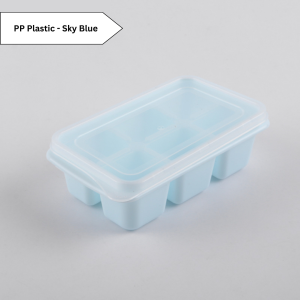 Ready Stock 6 Grids Square Mini Mould Ice Cube Maker Tray Box Container with Clear Lid Cover Silicone PP Plastic Home Living Kitchen Accessories Refrigerator Storage Organizer Quick Freezer Portable Reusable Cheap Small Baby Food Jelly Fruit Colourful