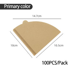 【🇸🇬 Fast Delivery】100 Pcs V60 Drip Filter Paper Coffee Maker Filter Natural wood pulp Espresso Machine Mocha Pot Paper Filter