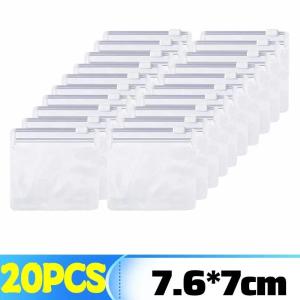 60PCS Small Self-sealing Clear Bag Pill Dispenser Bags Protable Jewel Pouch with Sliding Zipper Waterproof Travel Storage Bags
