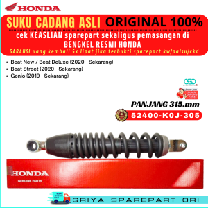 Shock belakang Beat deluxe Original Shockbreaker Belakang Beat New Deluxe Ori Beat Street Genio 2020 2021 2022 2023 2024 Ori Original AHM