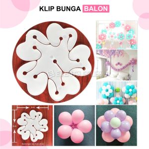 Klip Pengait Bunga Balon Dekorasi / Klip Balon Flower