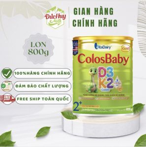 Sữa non Colosbaby Gold D3K2 1+ 2+ 0+ 800g - TĂNG CƯỜNG SỨC ĐÈ KHÁNG CHẮC KHỎE CƠ XƯƠNG -