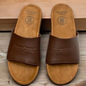 SANDAL SLIP ON HUMPHREY/SANDAL SLIDE KULIT PRIA/SANDAL FLIP FLOP KULIT GARUT/SANDAL SLIP ON LAKILAKI