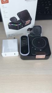 Retractable Multi-Function Foldable Portable8-in-1 Charger For IPhone 16/15/14/13/12Watch AirPods With 30W Fast Charging Station