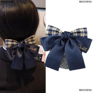 [COD] WEICHENG Vocational Nurse Airline Stewardess Hair Net Pocket Accessories Elegant Hair Bow Work Hairpin