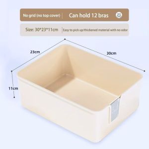 🔥READY STOCK🔥Plastic underwear storage box bra underwear socks covered storage box cabinet drawer sundries sorting
