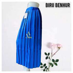 Rok rempel SD/MI panjang pinggang karet seragam sekolah SD Terbaik Kain High Twist