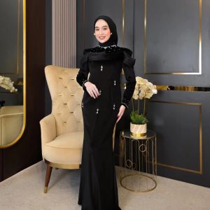 COD Saderra Dress Silk apk Payet Mutiara Gamis Dewasa Terbaru Viral Dress Wanita Kondangan Kekinian