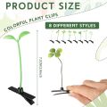 Tigeen 100 Pcs Rave Sprouts Bean Sprout Funny Hair Clips Mixed Style Plant Hairpins Hair Accessories for Home Party Irish. 