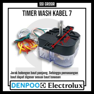 Timer Mesin Cuci untuk Pencuci / Wash 7 Kabel Universal ( Denpoo Electrolux DLL )