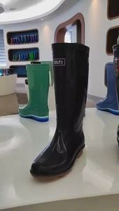 Rubber Outsole Black Rain Boots Non-Slip and Wear-Resistant ( 7 SIZE)