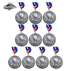 10Pcs Gold/Silver/Bronze Medal Competition Prize Medals for Marathon Ball Games