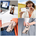 OATSBASF Z Case Minimalist Bumper Phone Case for Samsung Galaxy S25 Ultra with 360° Rotation Ring. 