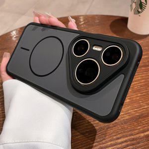 Matte Color Collision Case For Huawei Pura 90S 90 80 70 Pro Max Ultra 5G Phone Shell Magnetic Wireless Charge PC Hard Shokproof Cover For Huawei Pura90 ProMax