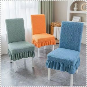 Tablecloth Multifunction Jacquard Dining Chair Cover Tasteful Have Layers Anti-fouling and Anti-slip