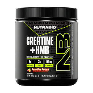 NutraBio Monohydrate Creatine+ HMB Micronized Powder Fast Absorption and Maxizimes Muscle 30ser