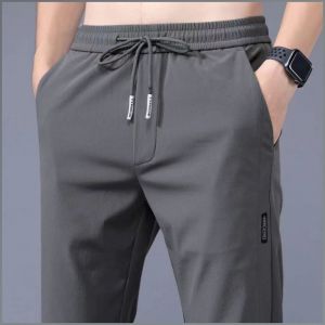 Sweatpants Leisure Summer Essentials Casual Pants Large Size Light and Thin Breathable Elasticity