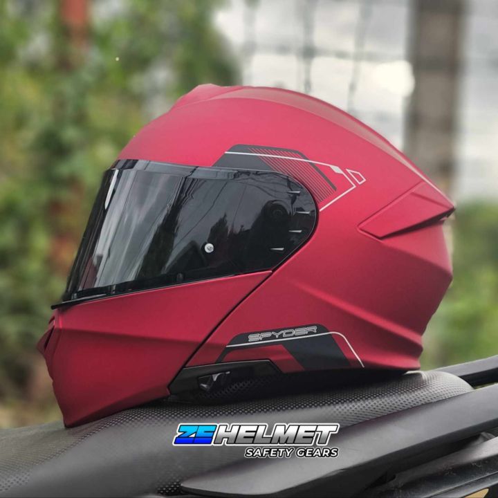 Spyder helmet cheap matte red