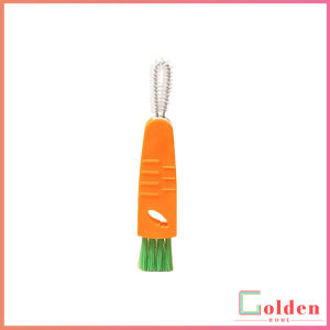 Golden  แปรงทำความสะอาดฝาถ้วย ร่องฝาถ้วย แปรงทำความสะอาดขวดเก็บอุณหภูมิ  Carrot brush