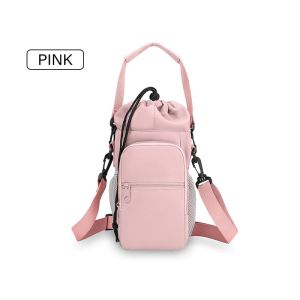 Protective Portable Water Bottle Bag Water Bottle Bag with Adjustable Strap and Zippered Phone Pocket Durable Lightweight for Travelers and Athletes