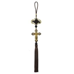 Thời trang Tassel chéo Jesus Tôn Giáo Christian đồ trang trí treo tủ treo quần áo Mặt dây chuyền tay nắm cửa nhà trang trí tường