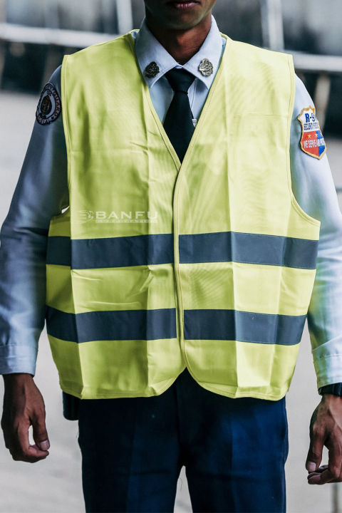 Pulis Reflector Safety Vest Police Baranggay Velcro closure