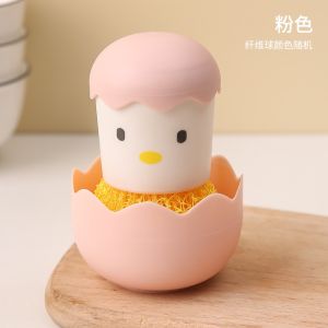 {FREE 1 REFILL} Cute Kitchen Cleaning Sponge Brush Nanoiber Kitchen Pot Sponge Berus span pembersihan dapur comel