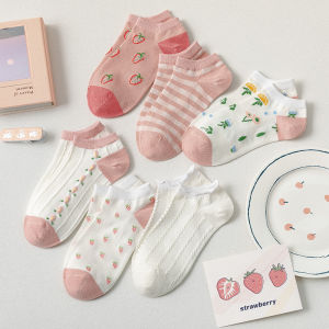 TẤT NỮ CỔ NGẮN XUÂN HÈ CHẤT LIỆU COTTON SIÊU THOÁNG PHONG CÁCH NHẬT BẢN