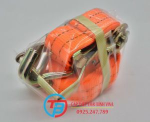 Dây cảo hàng tăng đơ bản 38 mm  5 mét tải 2500kg móc J