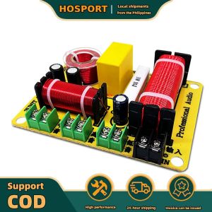 【HOSPORT】 350W 3 Way Audio Speaker Divider Audio Frequency Divider for Home Stereo