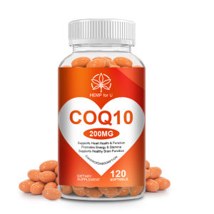 COQ10 Coenzyme Q10 Vegetarian Gluten Free Promotes Cardiovascular Health Heart Health Provides Energy Ultra High Absorption