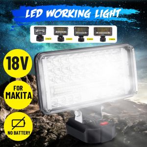Đèn tích điện dùng pin - 2 Chế độ sáng - Đèn led dự phòng đa năng chân phổ thông MAKITA 18-21volt - Sử Dụng Pin Máy Công Cụ - Không Kèm Pin