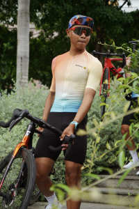 [Nam] Áo Đạp Xe Nam Motive Men Cycling Jersey - Vàng Ombre