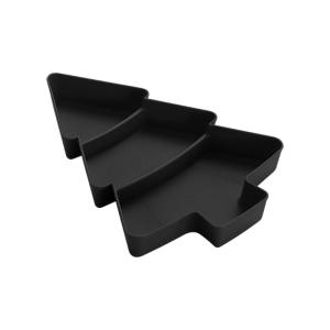 Multiple Compartment Plastic Serving Tray Festival Christmas Designs for Candy Nut and Party