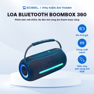 loa Bluetooth Boombox 360 đèn led thế hệ mới Bass căng Boombox 360 giá rẻ Tháng 72023 Loa Bluetooth Boombox 360 Thế Hệ Mới Bass Mạnh Âm Thanh Lớn Cực Đỉnh Bluetooth 5.2 Độ Bền Cao Có Quai Xách Cực Đẹp